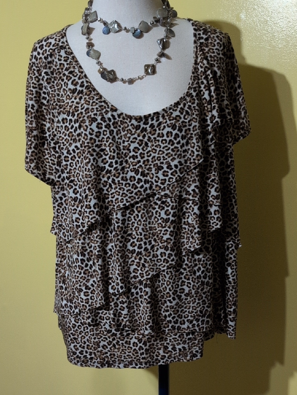 Worthington Leopard Print Women's Blouse